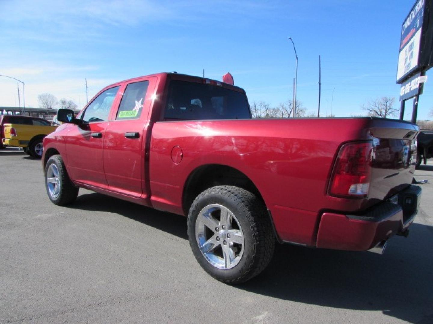 2013 Red /Gray RAM 1500 Express (1C6RR7FT0DS) with an 5.7 Hemi V8 engine engine, 6 speed automatic transmission, located at 4562 State Avenue, Billings, MT, 59101, (406) 896-9833, 45.769516, -108.526772 - Photo#1